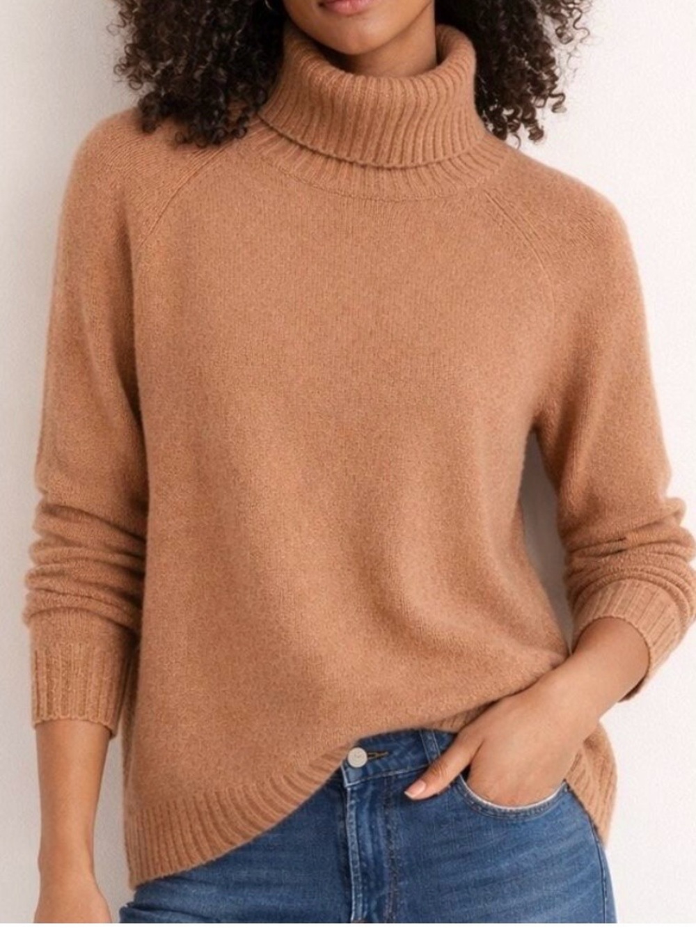 J. Crew Turtleneck sweater in supersoft yarn Camel
